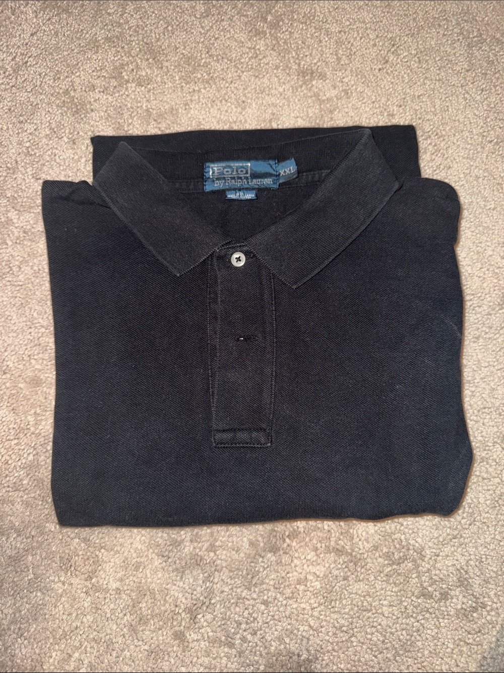 Polo by Ralph Lauren Men's Black Pique Polo Shirt